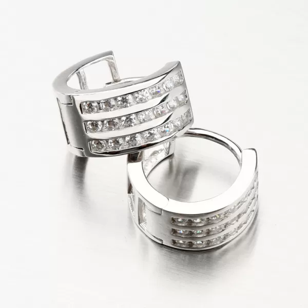 Strieborné kruhy so zirkónmi PKL-2064