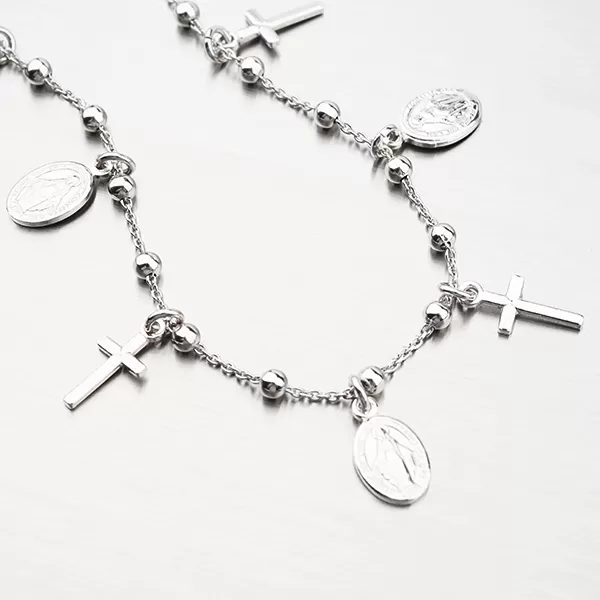 Strieborný náramok s príveskami B1703773-1132-SLX