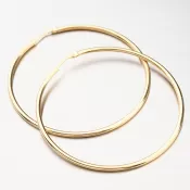 Strieborné kruhy v žltej farbe zlata 55 mm E1403902-1234-SLX