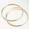 Strieborné kruhy v žltej farbe zlata 55 mm E1403902-1234-SLX