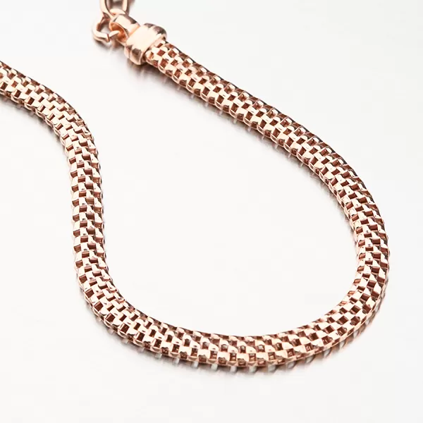 Strieborný náramok vo farbe ružového zlata B1300488-1264-SLX