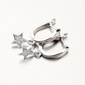 Strieborné náušnice s hviezdami PKL-2065