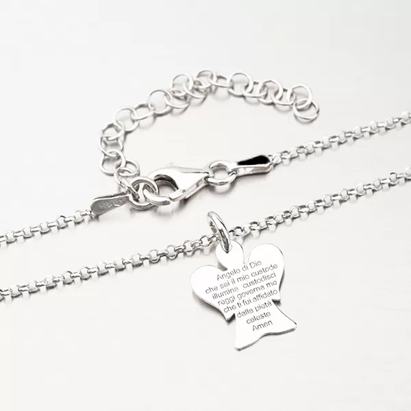 Strieborný náhrdelník s anjelom N1604194-1264-SLX
