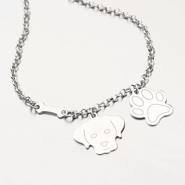 Strieborný náramok pre milovníkov psov B1603799-1132-SLX