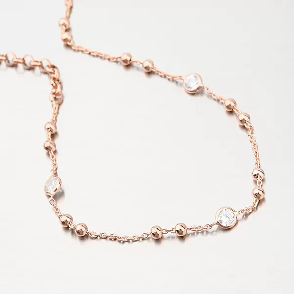 Náramok - striebro 925 vo farbe ružového zlata B2201483-0398-SLX