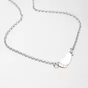 Strieborný náhrdelník - chodidlo N1800992-1264-SLX