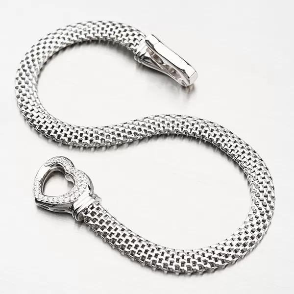 Strieborný náramok so zirkónmi B1902527-2196-SLX