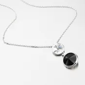 Strieborný náhrdelník s kryštálmi N1602251-2120-SLX