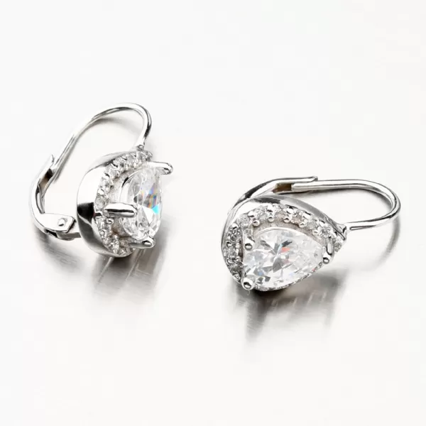 Strieborné náušnice so zirkónmi PKL-2063