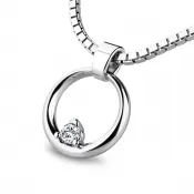 Prívesok - krúžok s briliantom 140023-B-DIA