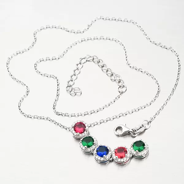 Strieborný náhrdelník pre ženy N1603487-1905-SLX