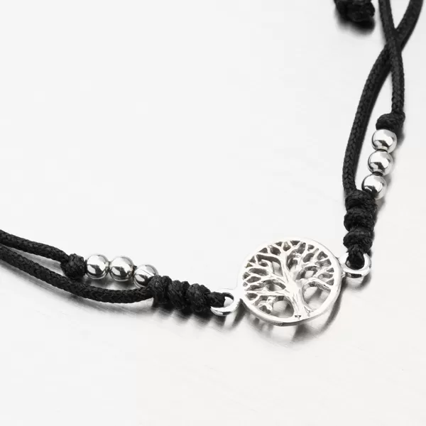Strieborný povrázkový náramok strom života BST-14376