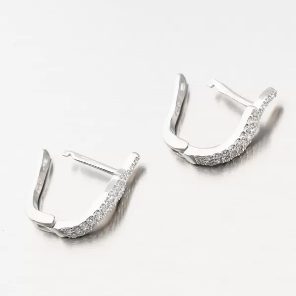 Strieborné náušnice so zirkónmi UCST-121531