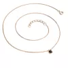 Dámsky náhrdelník žlté zlato 585/1000 prírodný diamant 0,130 ct s čiernym 10828-NH02-CV-Black