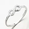 Strieborný prsteň nekonečno so zirkónmi GST-11508