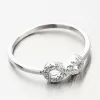 Strieborný prsteň nekonečno so zirkónmi GST-11508