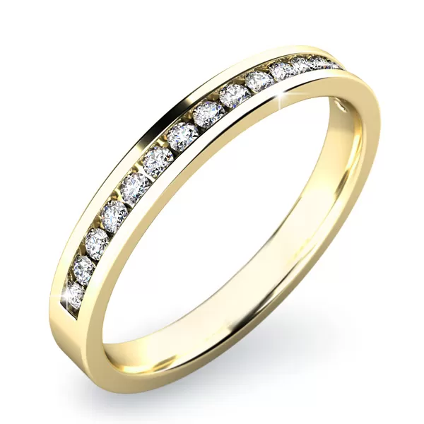 Zásnubný prsteň so zirkónmi ZP-10812-ZL-ZIR