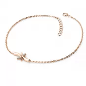 Dámsky náramok ružové zlato 585/1000 prírodný diamant 0,030 ct G/SI brilianty 10851-NR01-CV