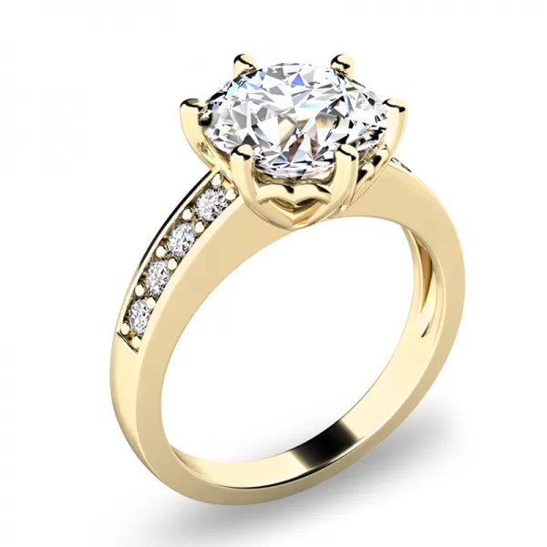 Zásnubný prsteň so zirkónmi ZP-10958-ZL-ZIR