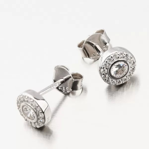 Strieborné náušnice so zirkónmi UPST-122279