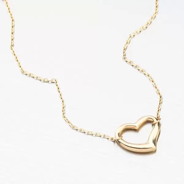 Zlatý náramok so srdcom 614A-010