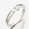 Strieborný prsteň so zirkónmi GST-11625