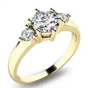 Zásnubný prsteň so zirkónmi ZP-10939-ZL-ZIR