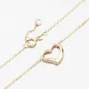 Zlatý náramok so srdcom 614A-010