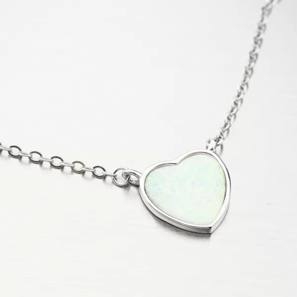 Strieborný náhrdelník s opálom SST-15817/45L