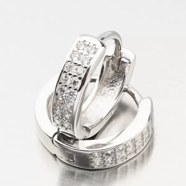 Strieborné kruhy so zirkónmi UCST-122908