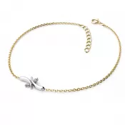 Dámsky náramok žlté zlato 585/1000 prírodný diamant 0,030 ct G/SI s diamantmi 10851-NR01-ZLB