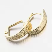 Dámske náušnice žlté zlato 585 facetované 42-32569