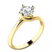 Zásnubný prsteň so zirkónom ZP-10779-ZL-ZIR