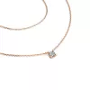 Dámsky náhrdelník z ružového zlata 585/1000 prírodný diamant 0,130 ct G/SI s briliantom 10828-NH01-CV