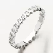 Strieborný prsteň so zirkónmi GST-11594