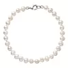 Perlový náramok z pravých riečnych perál biely 23012.1