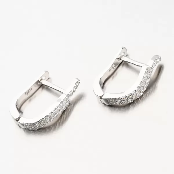 Strieborné náušnice so zirkónmi UCST-121531