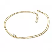 Dámsky náramok žlté zlato 585/1000 prírodný diamant 0,130 ct G/SI 10828-NR02-ZL