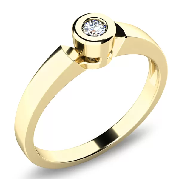 Zásnubný prsteň so zirkónom ZP-10934-ZL-ZIR