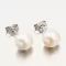 Strieborné náušnice s perlou UPST-123274/P/S