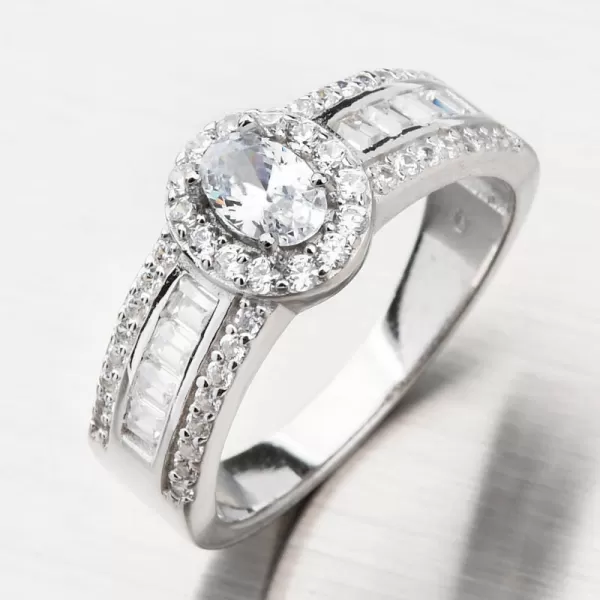 Strieborný prsteň so zirkónmi PKL-1031