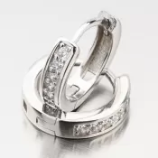 Strieborné kruhy so zirkónmi 13 mm UCST-122900