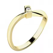 Zásnubný prsteň so zirkónom ZP-10784-ZL-ZIR