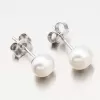 Strieborné náušnice s perlou UPST-123277/P/G
