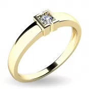 Zásnubný prsteň so zirkónom ZP-10936-ZL-ZIR