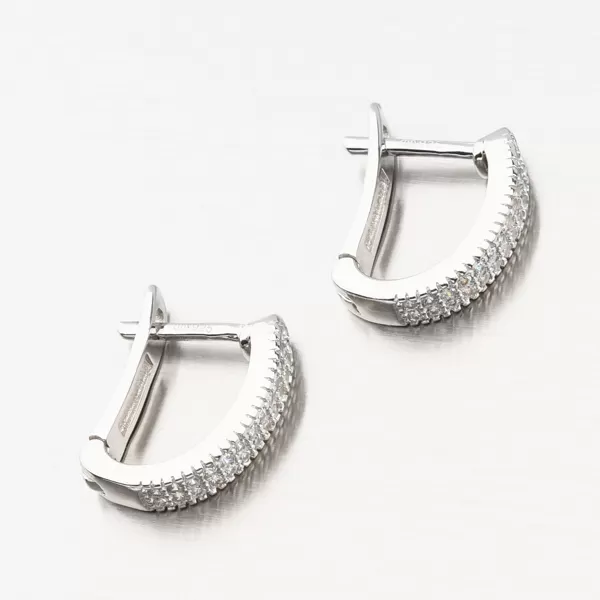 Strieborné náušnice so zirkónmi UCST-121989