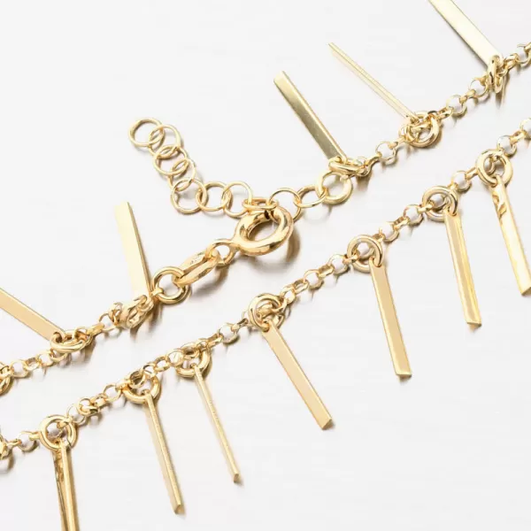 Pozlátený strieborný náramok s príveskami B1902902-2571-SLX