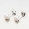 Strieborné náušnice s perlou UPST-123277/P/G
