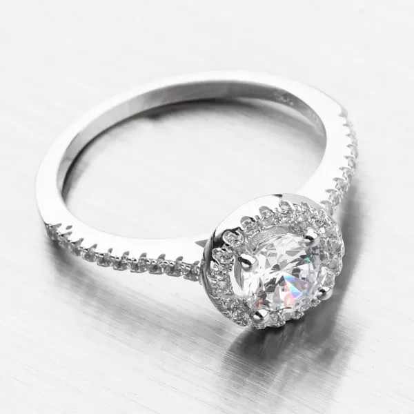 Strieborný prsteň so zirkónmi PKL-1011