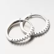 Strieborné kruhy so zirkónmi 20 mm UCST-123049